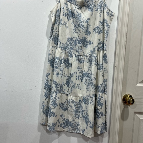 Dress Monteau los Angeles blue and white sizeL. F-22 - Picture 1 of 7